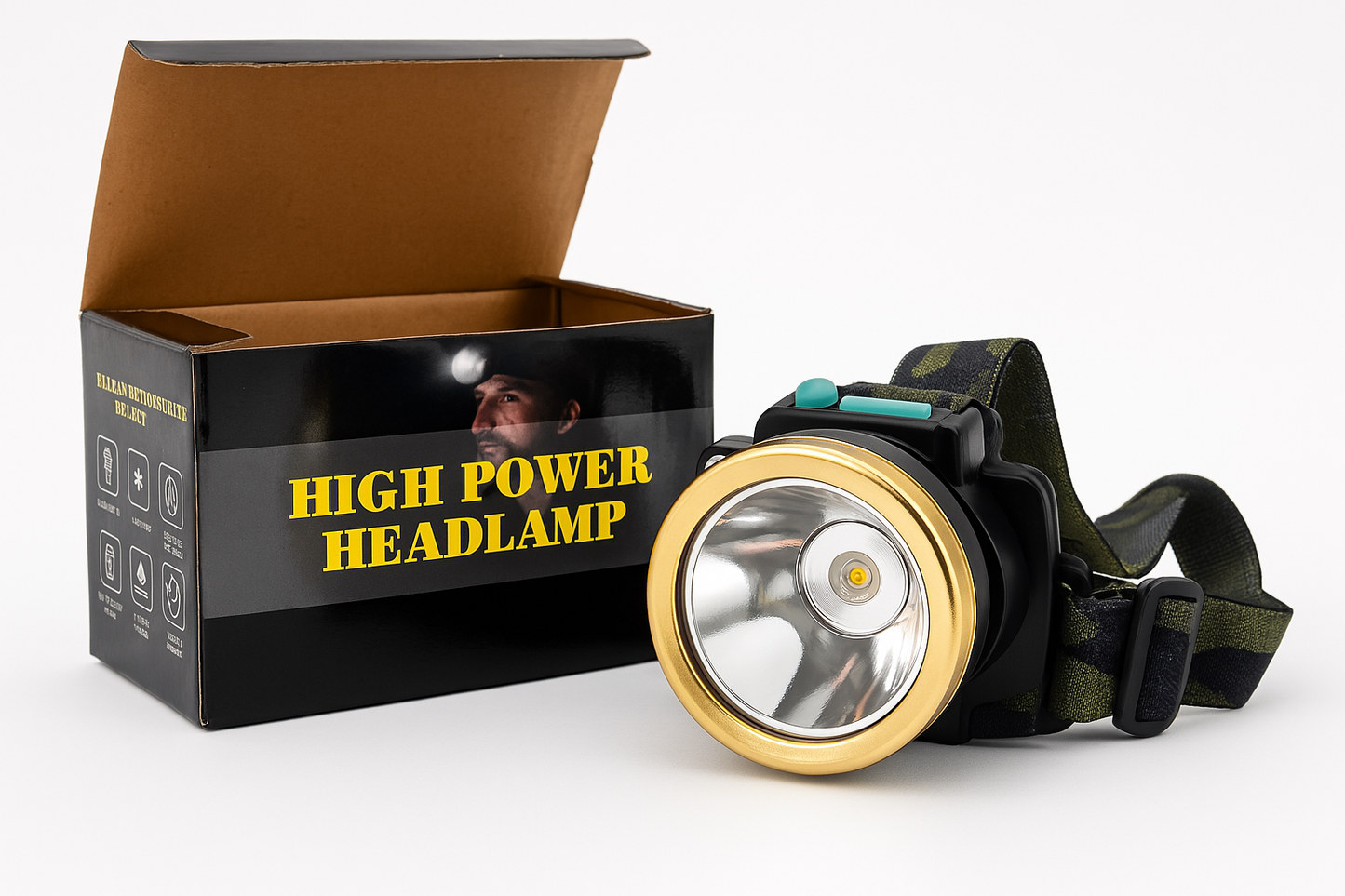 🔥 High Power Stirnlampe – Die ultimative Kopflampe für echte Angler! 🔥