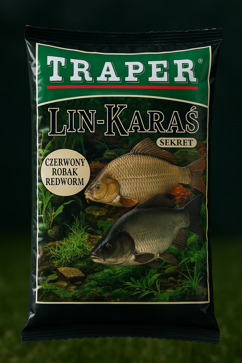 Traper Grundfutter Schleie-Karausche SEKRET – Regenwürmer, 1 Kg