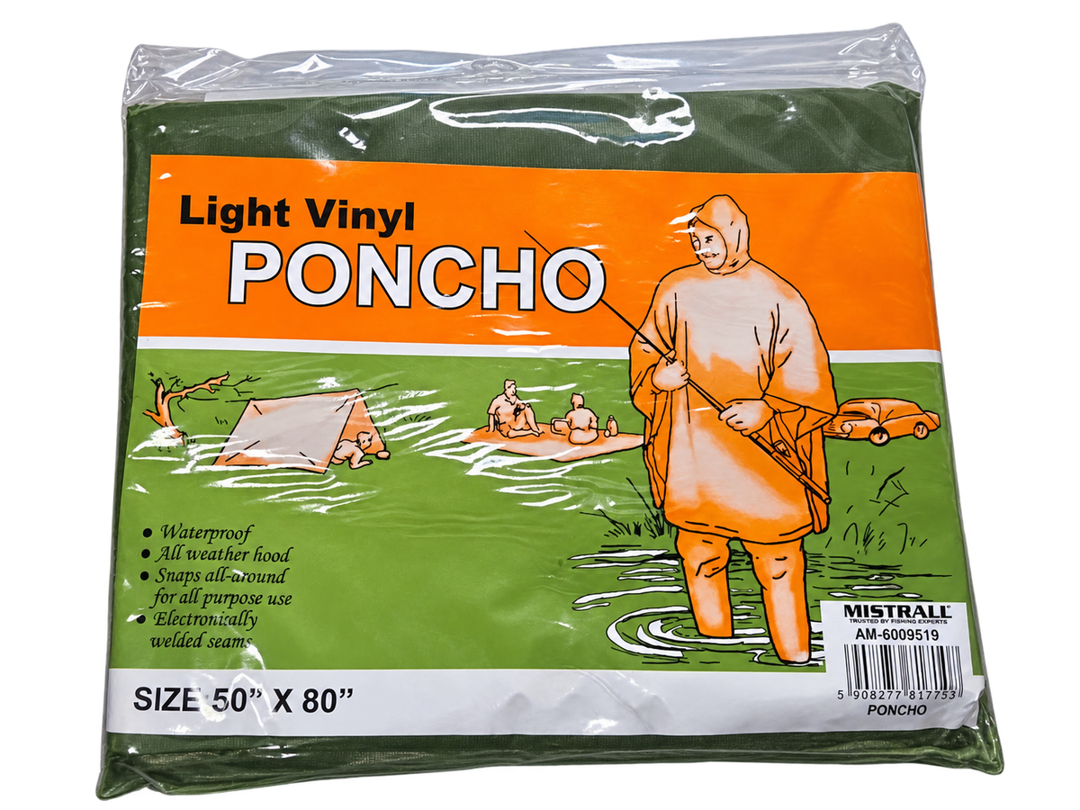 MISTRALL Regenponcho mit Kapuze – Grün