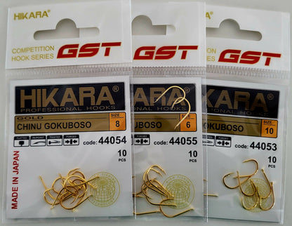 Traper GST HIKARA Professional Hooks CINU GOKUBOSO, 10 Stck.