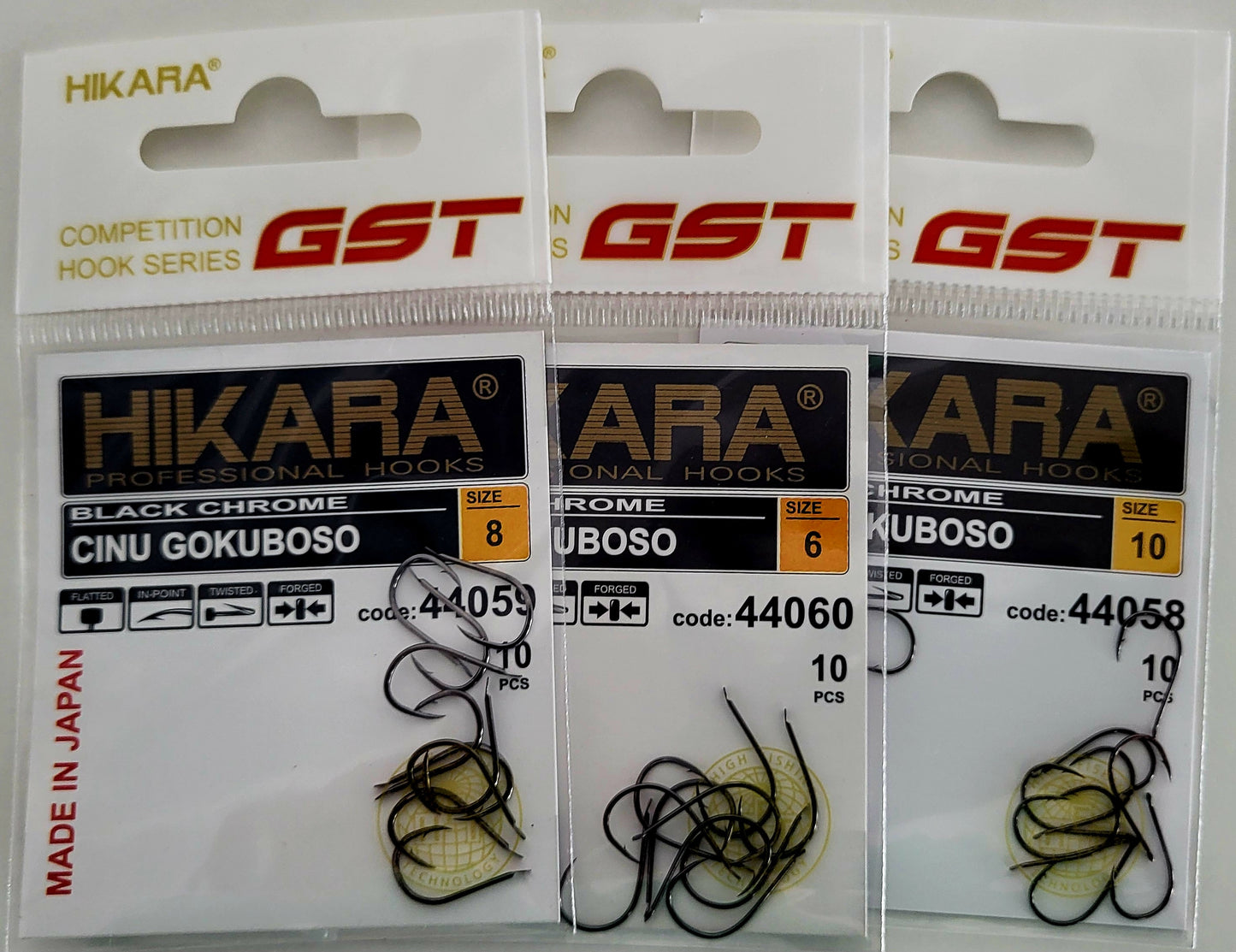 Traper GST HIKARA Professional Hooks CINU GOKUBOSO, 10 Stck.