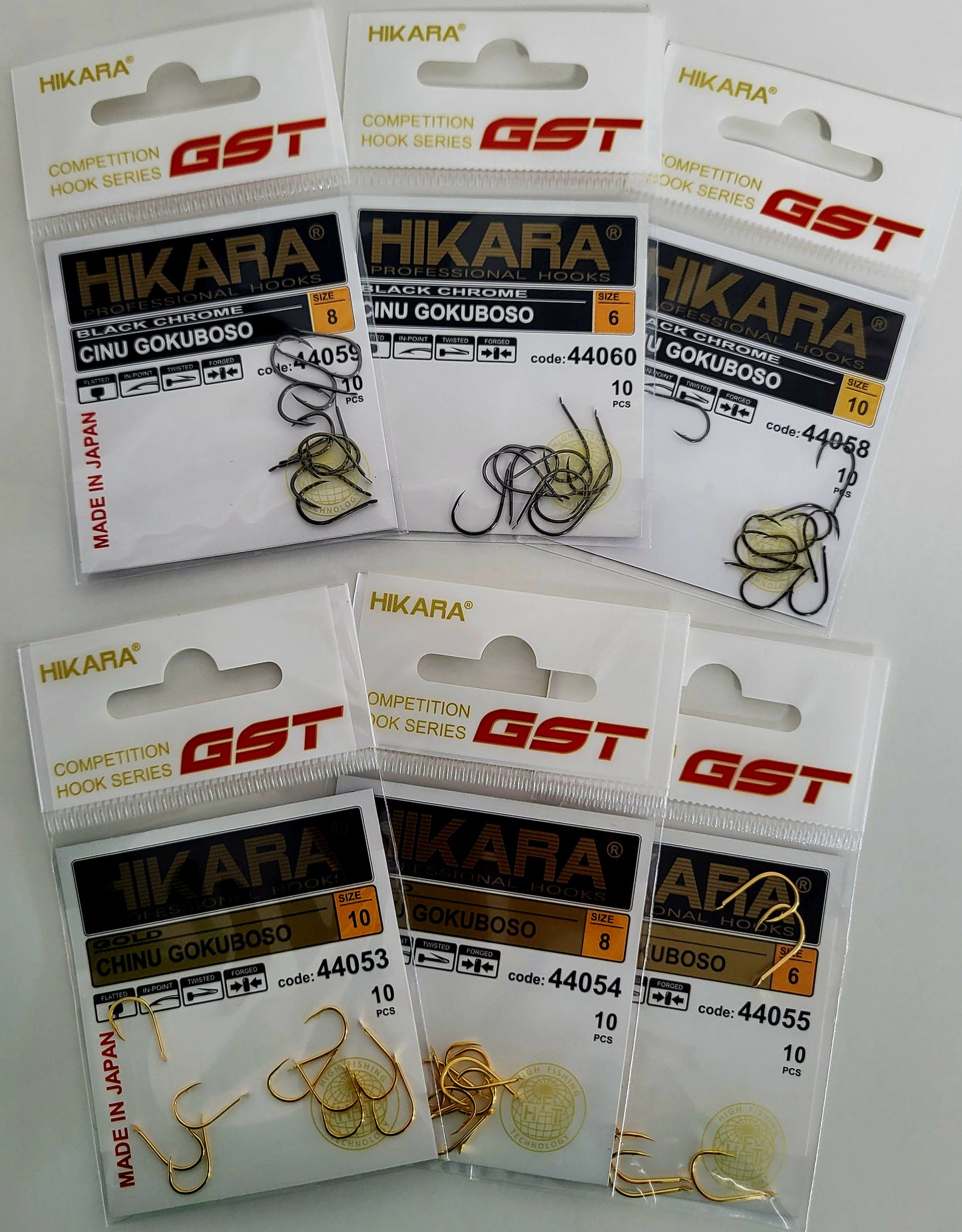 Traper GST HIKARA Professional Hooks CINU GOKUBOSO, 10 Stck.