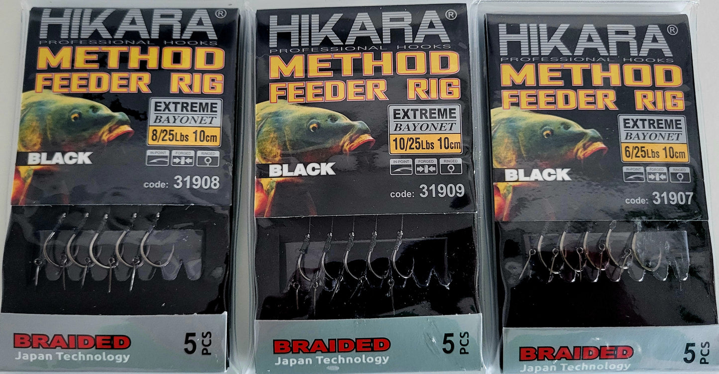 Traper HIKARA Professional Hooks Method-Feeder-Rig EXTREME BAYONET, 5 Stck.