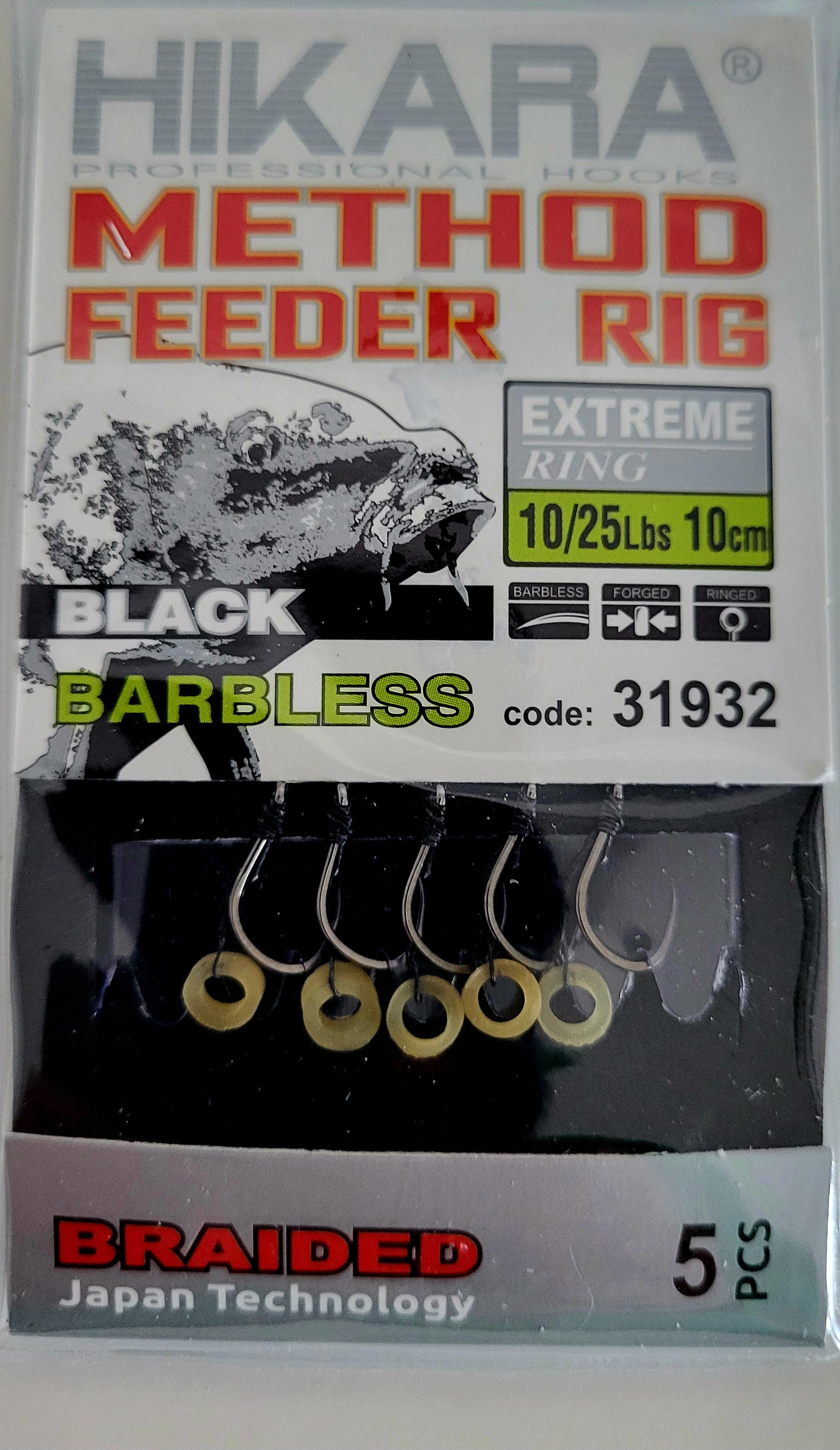 Traper HIKARA Professional Hooks Method-Feeder-Rig EXTREME RING, 5 Stck.