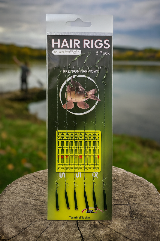 Fertige „Hair Rigs“ Vorfächer mit Haken Größe 4 (6 Stück)