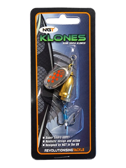 NGT Klones Spinner 7–10 g – verschiedene Farben und Modelle