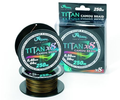 Filfishing Titan Camou Welsgeflecht – 250 m, 0,70 mm – Produktansicht 1