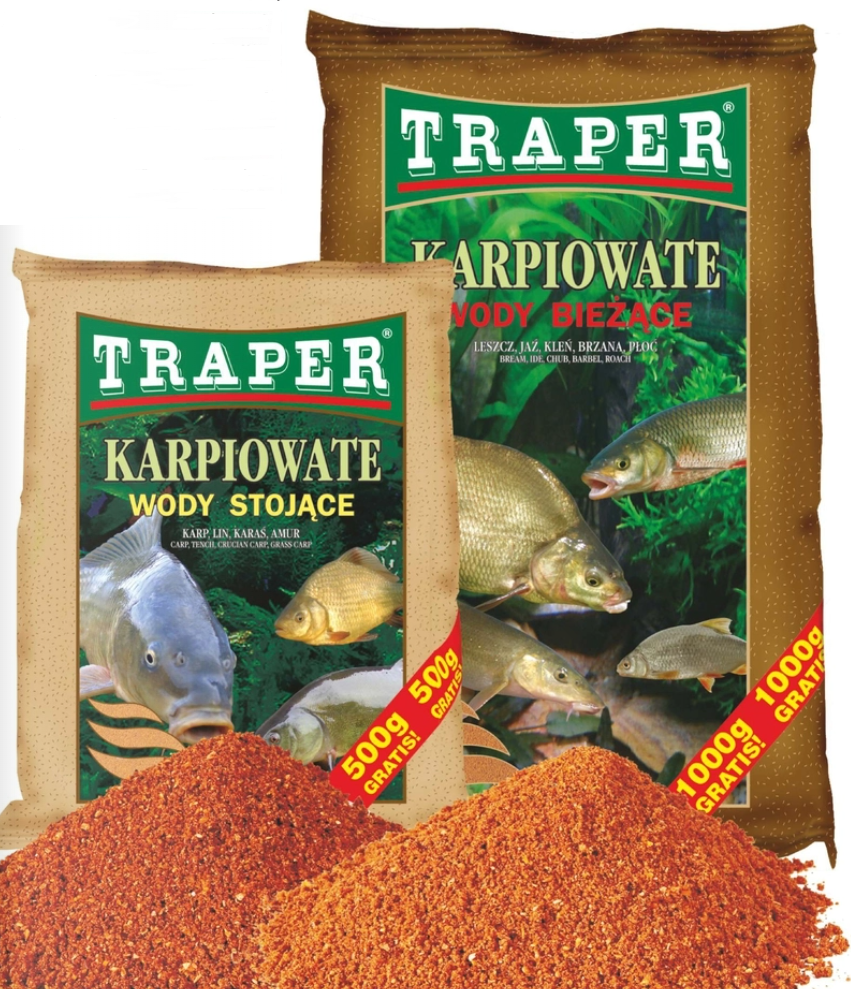 Traper Grundfutter Karpiowate für Fließgewässer, 5 Kg