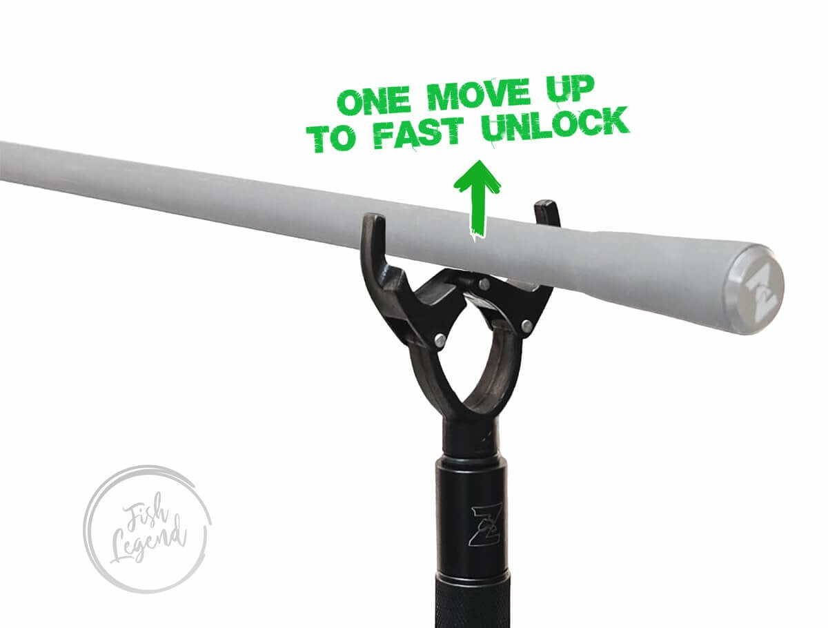Rutenhalter Butt Grip mit Schnellverschluss